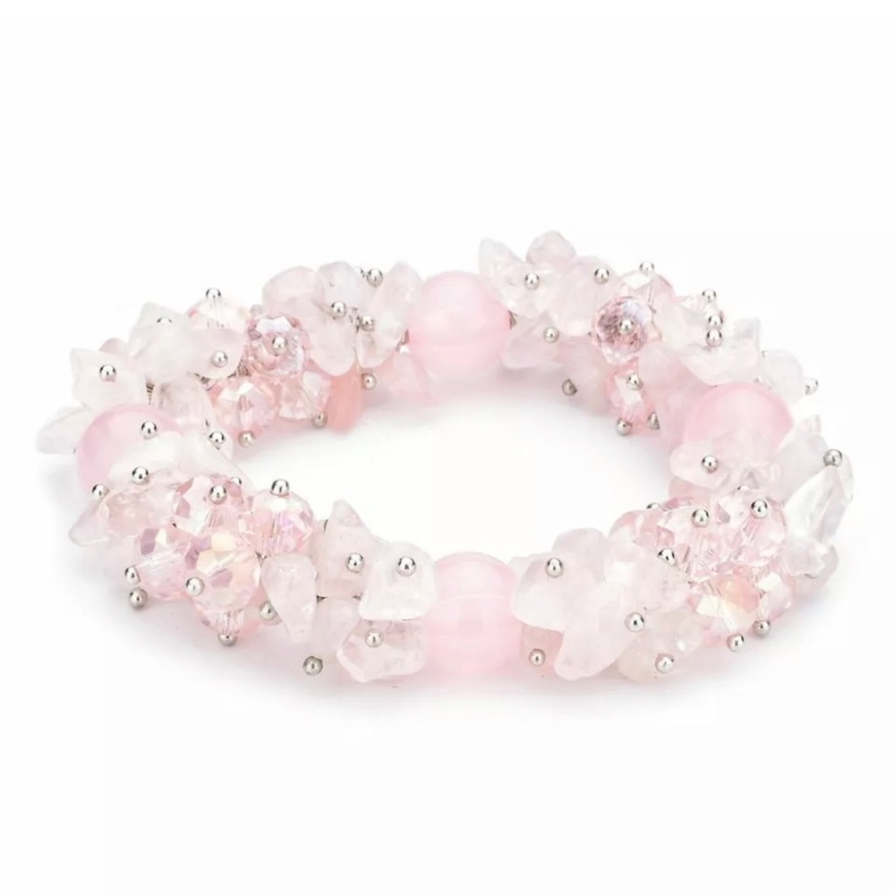 Natural Gem Stone stretch Crystal Bracelet Boho Bangles Bracelet Women’s Jewelry